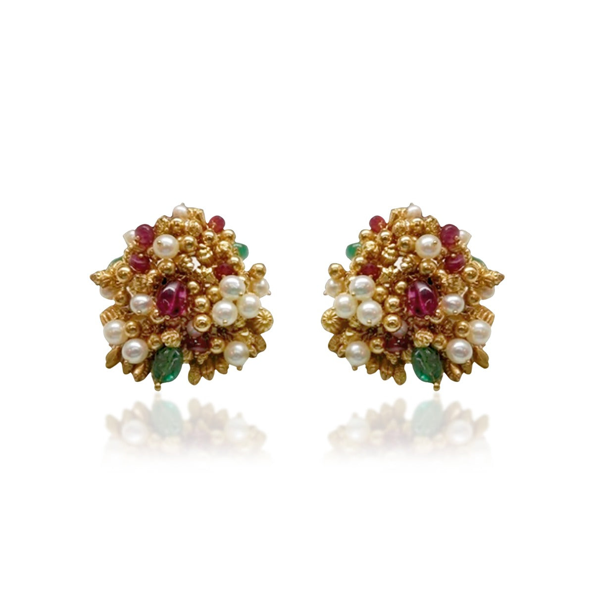 Zerah Majestic Gold Earrings
