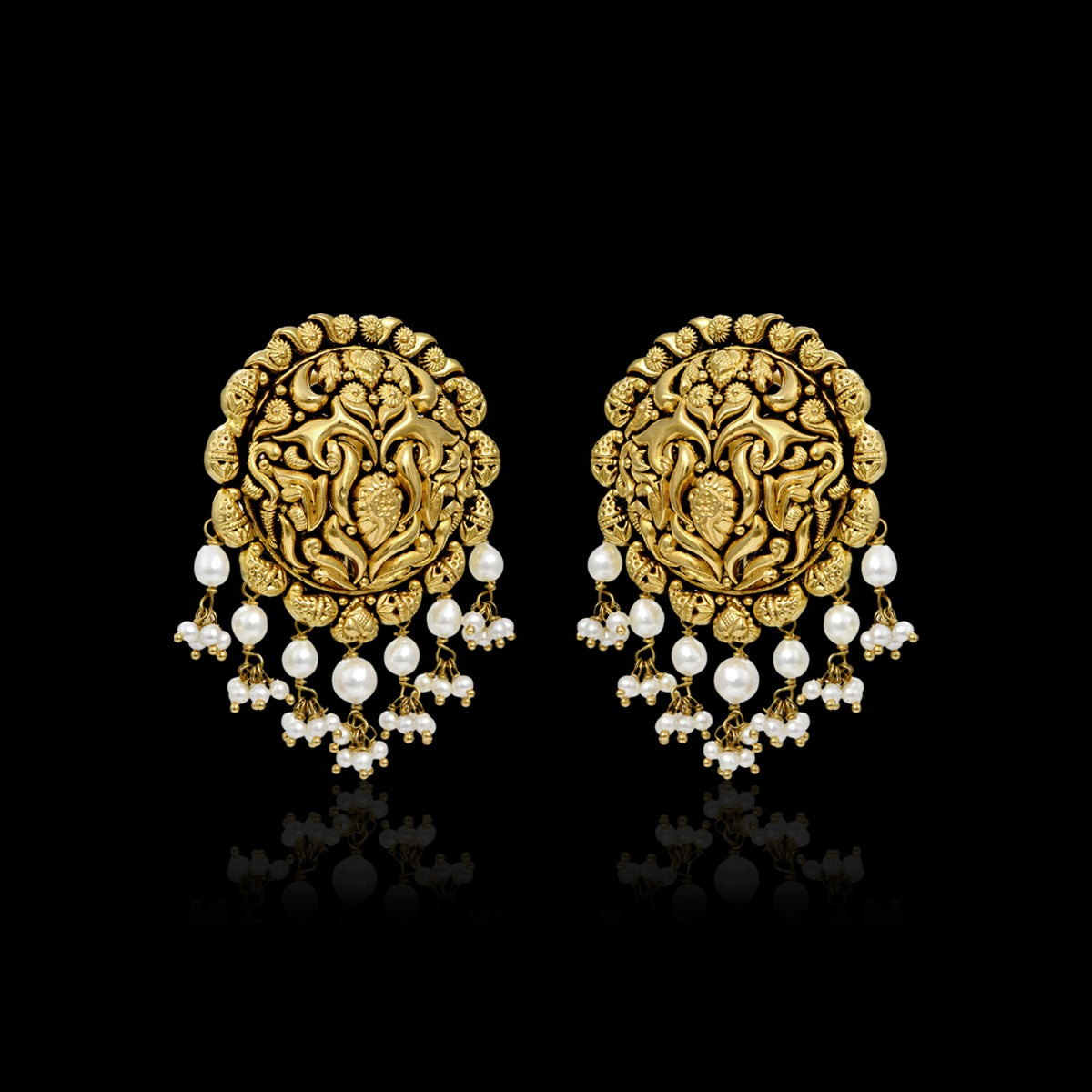 Mukta Gold Earrings