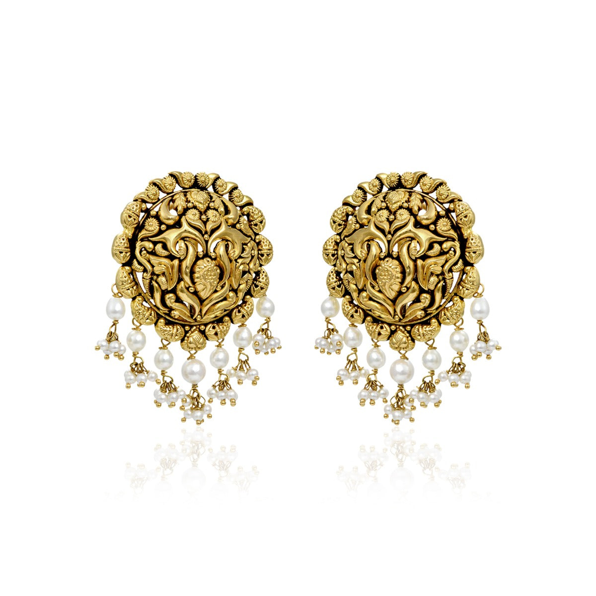 Mukta Gold Earrings