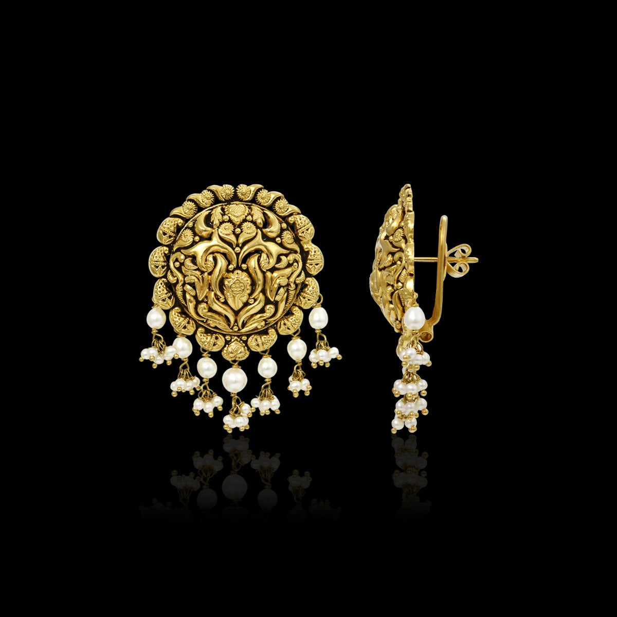 Mukta Gold Earrings