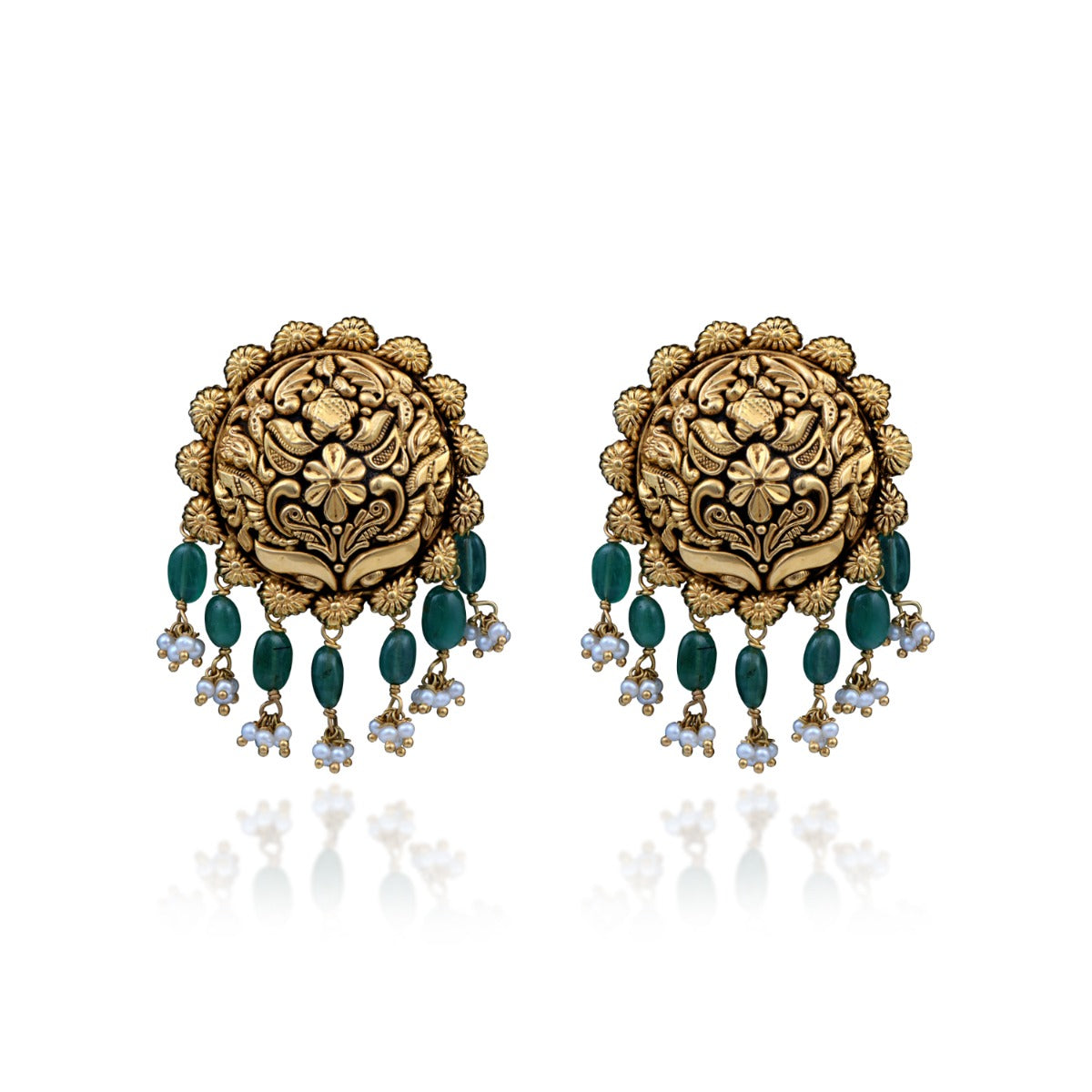 Gilded Charm Gold Earrings
