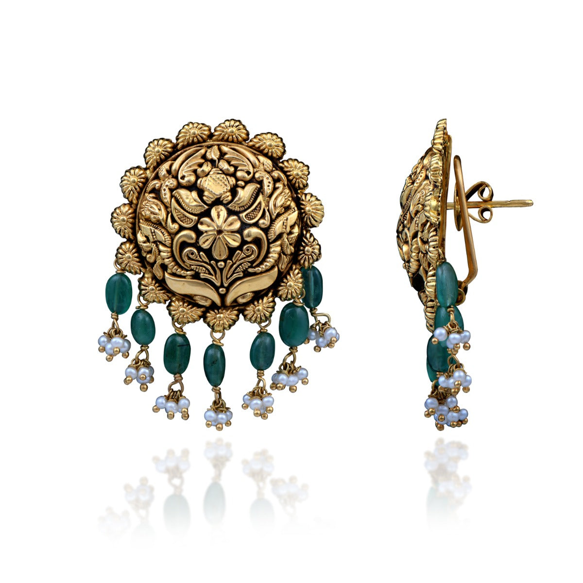 Gilded Charm Gold Earrings