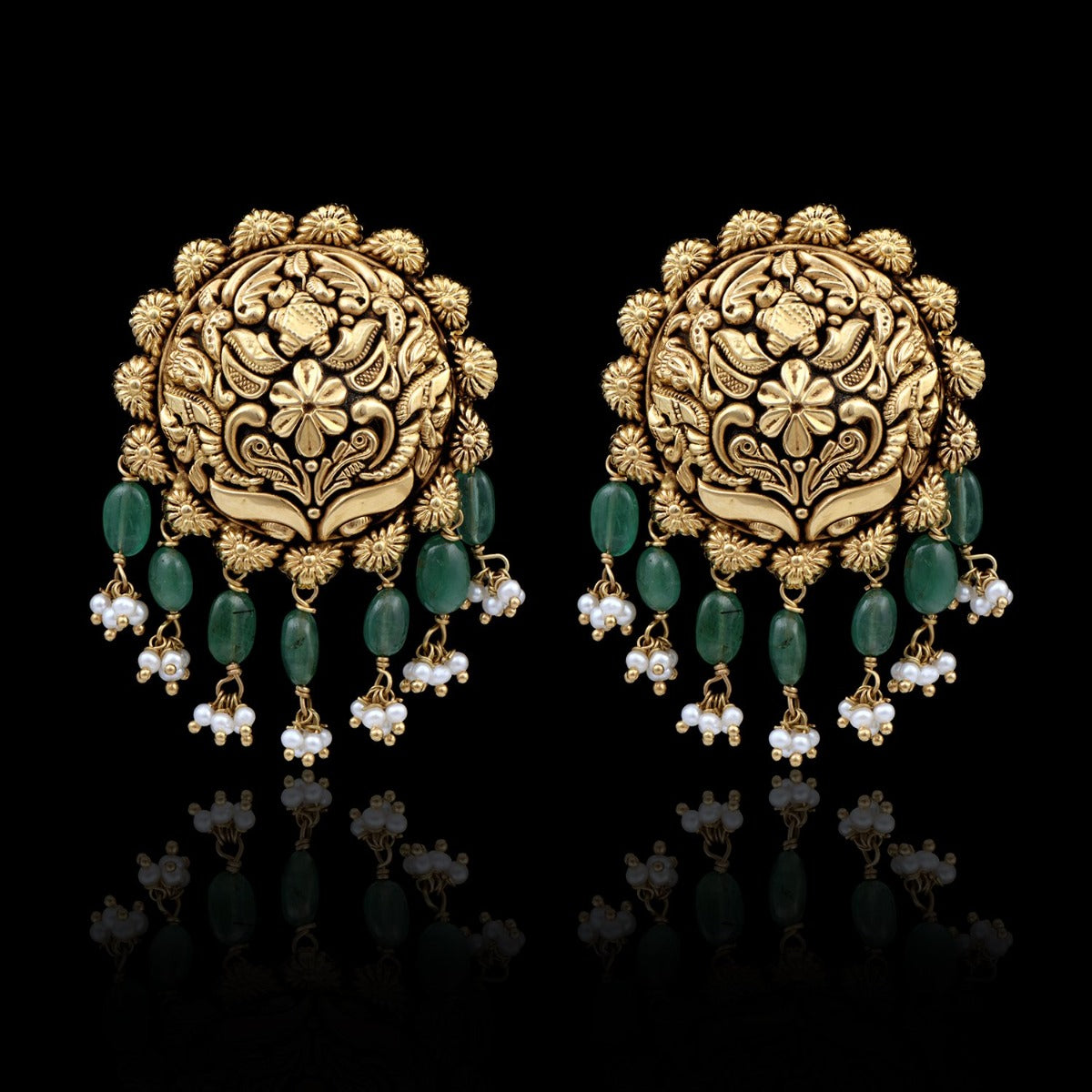 Gilded Charm Gold Earrings