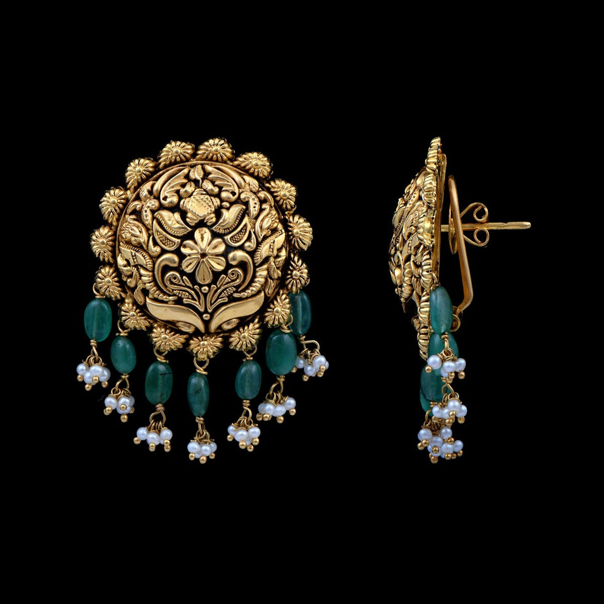 Gilded Charm Gold Earrings