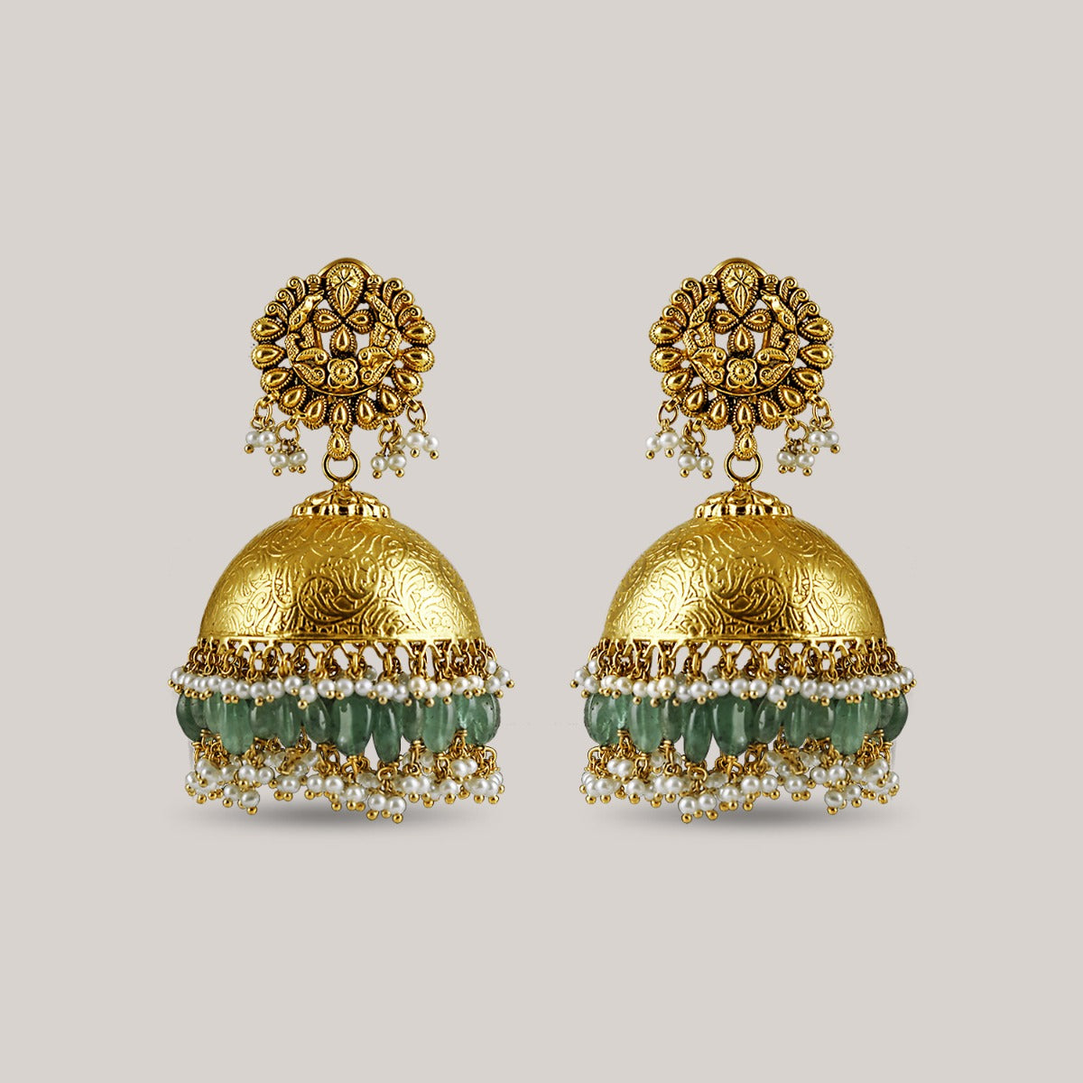 Polished Dome Gold Jhumka