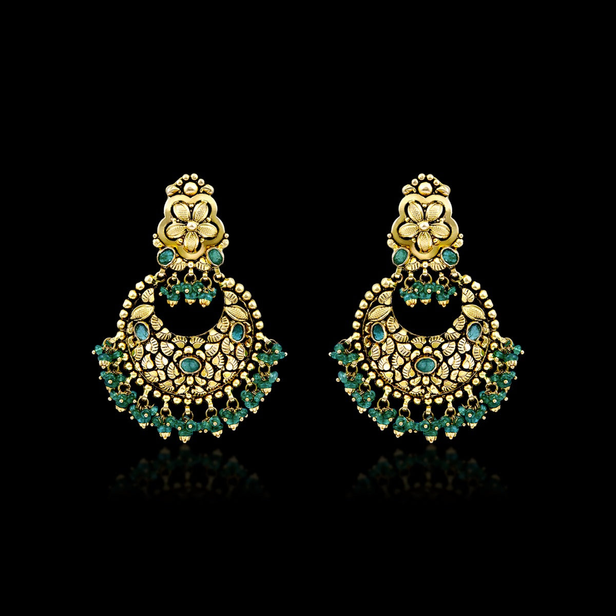 Panna Gold Chandbali