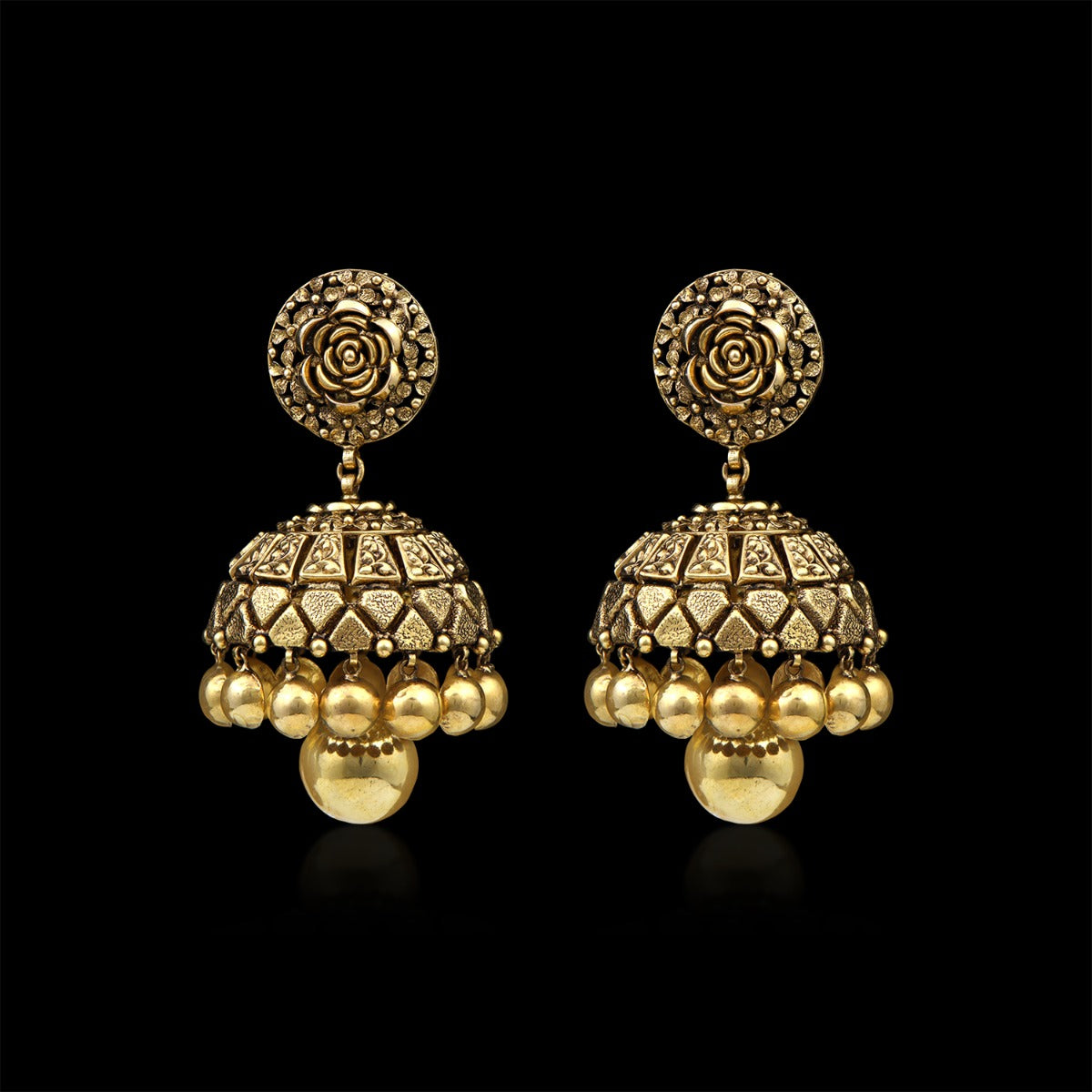 Dome Gold Jhumka