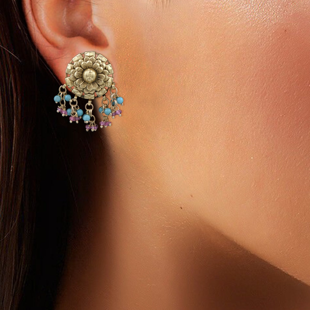 Carnation Gold Earrings