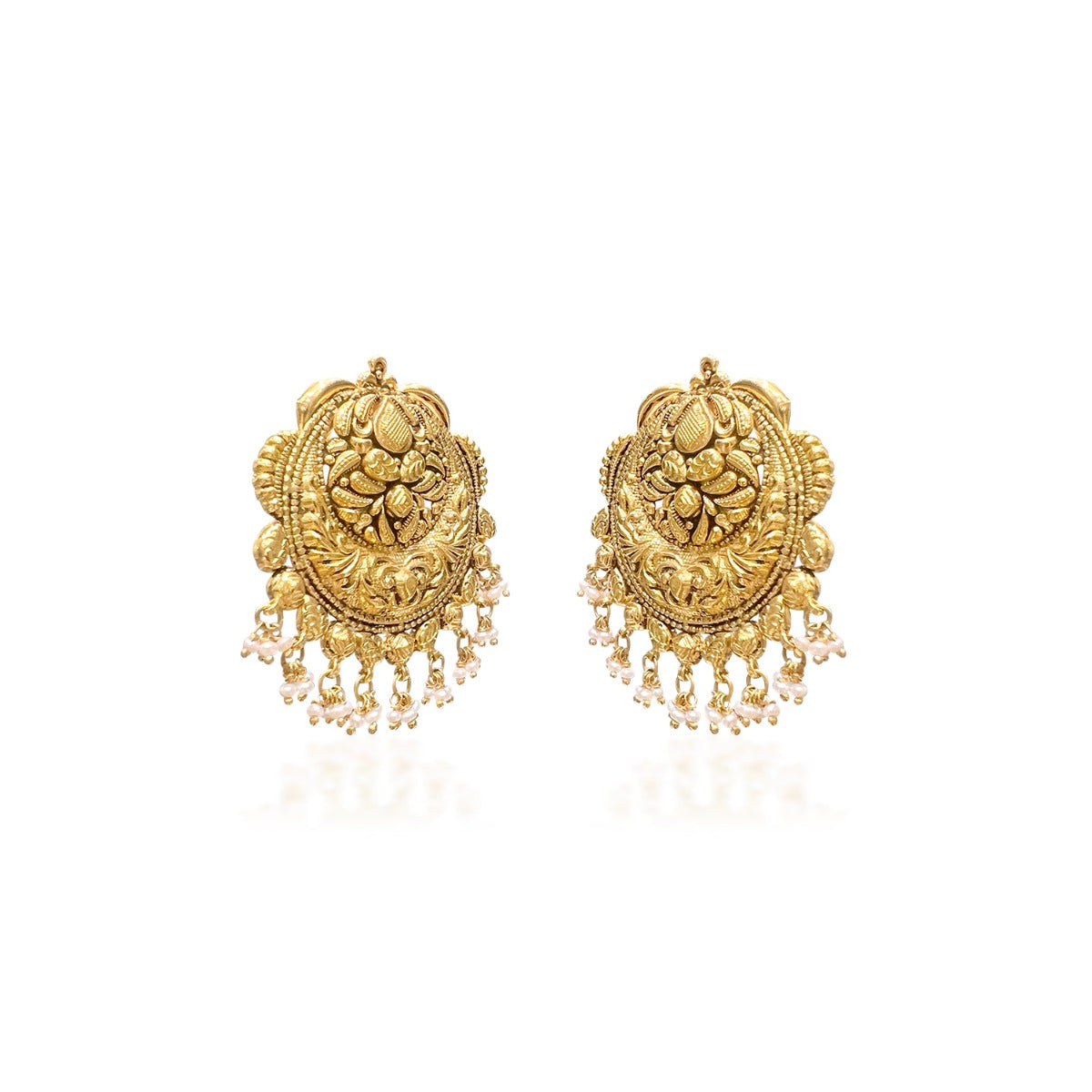 Mohana Pearl Gold Earrings