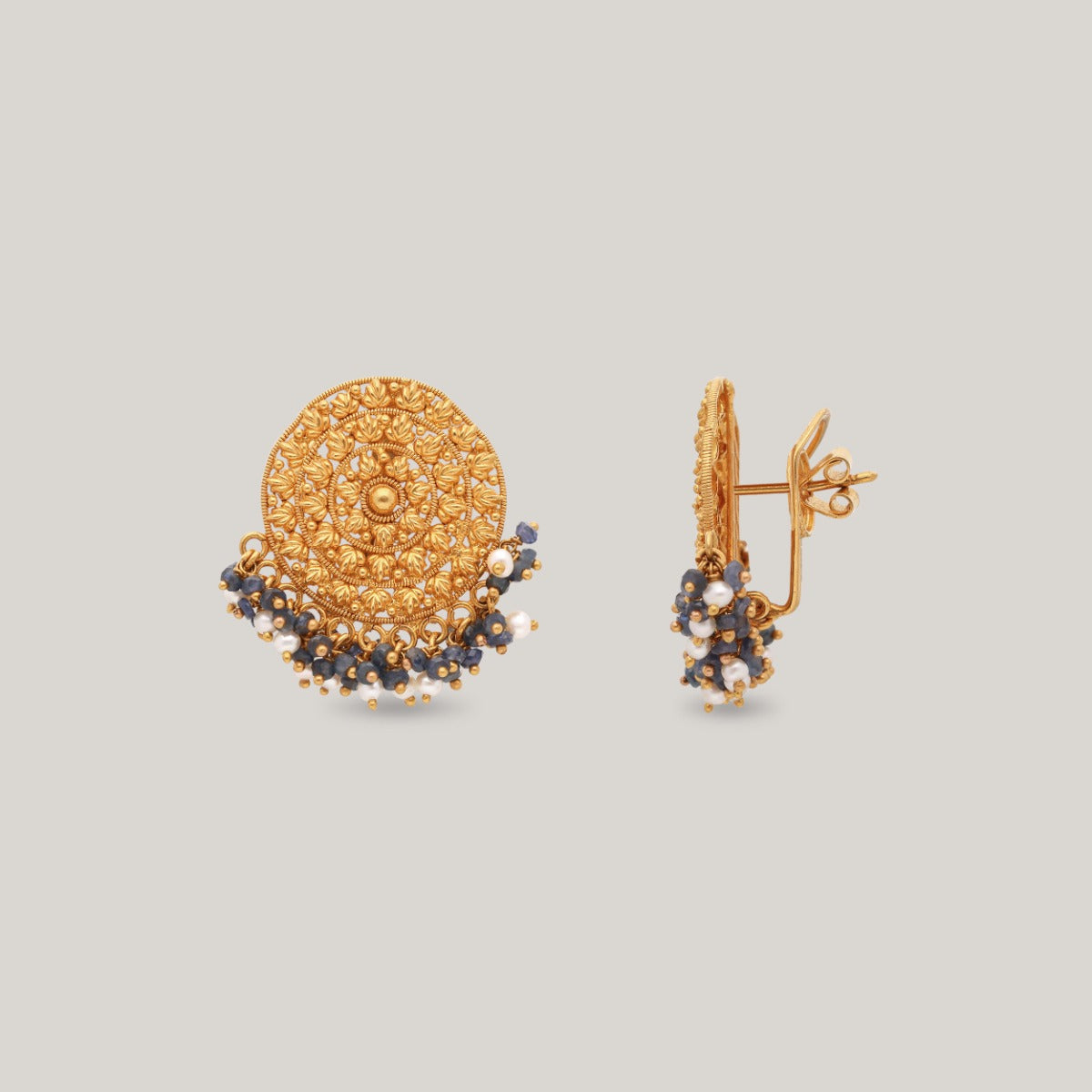 Monochrome Majesty Gold Necklace Set