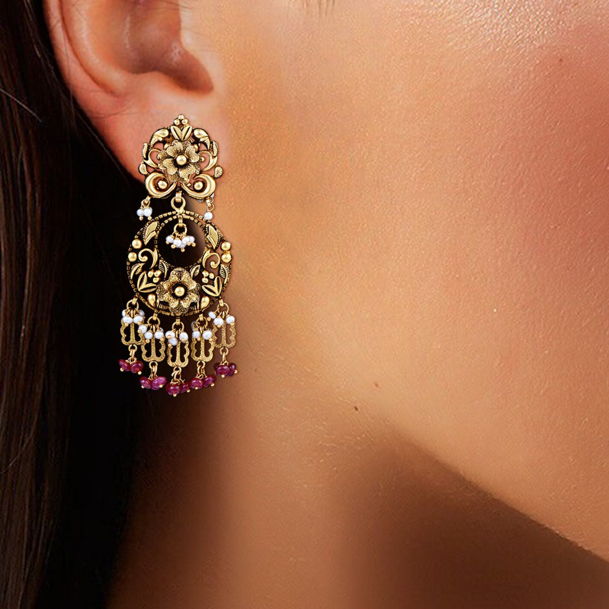 Classic Gold Long Earrings