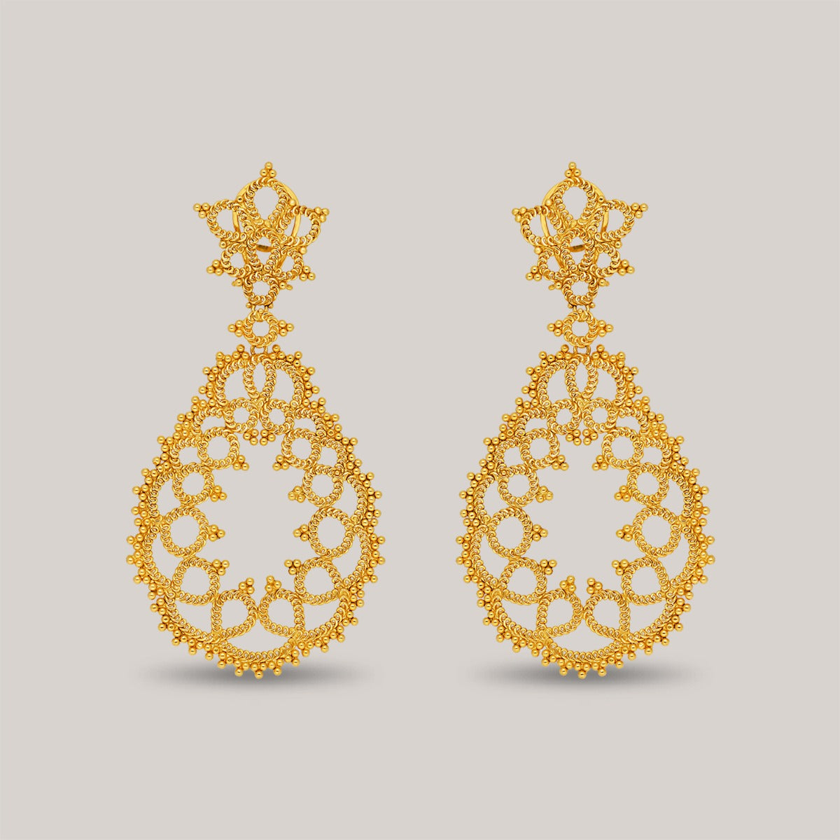 Nithya Gold Earrings