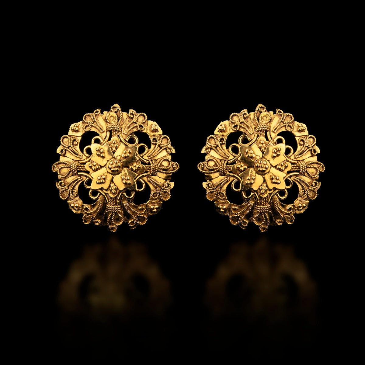 Knotted Gold Earrings