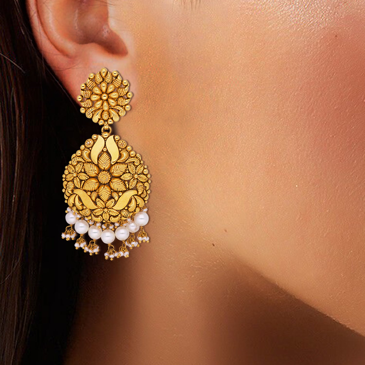 Matrix Gold Earrings