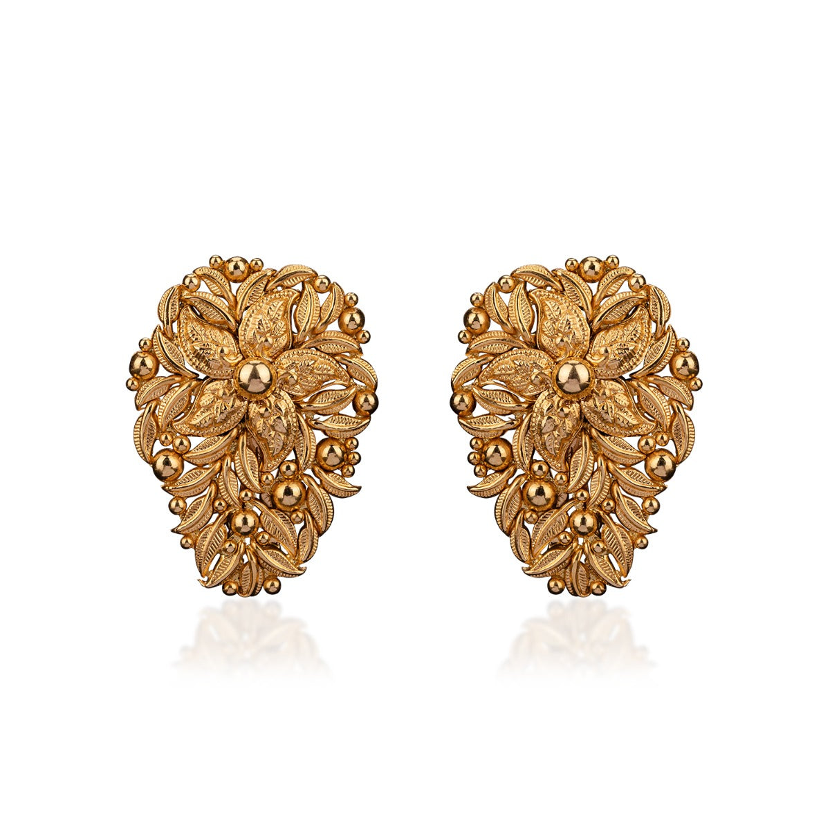 Dainty Tribal Gold Earrings