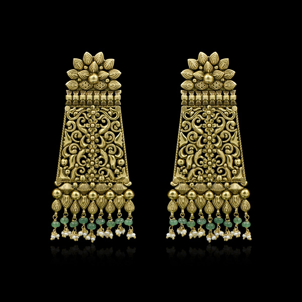 Bridal Gold Earrings