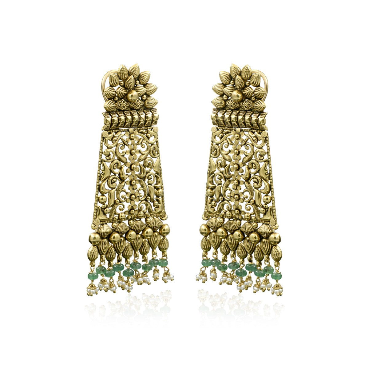 Bridal Gold Earrings