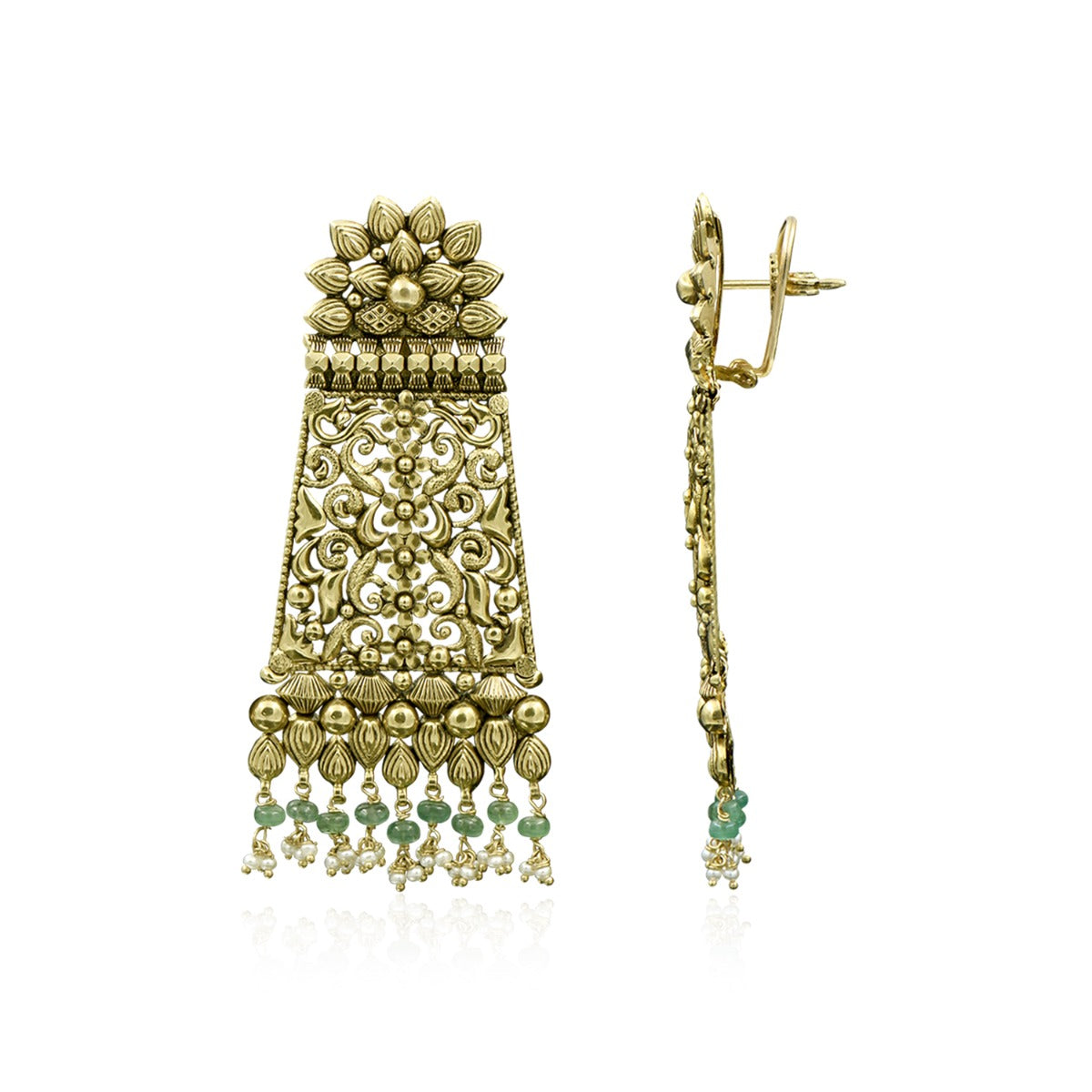 Bridal Gold Earrings