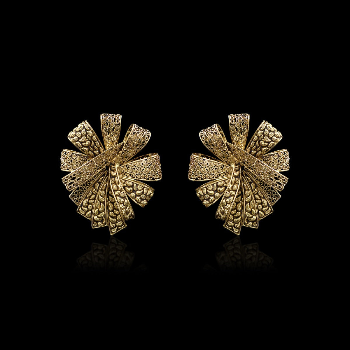 Exquisite Gold Earrings