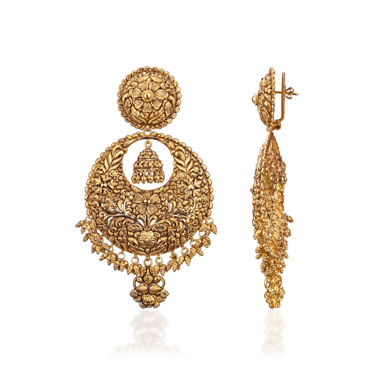 Universe Motif Gold Chandbali