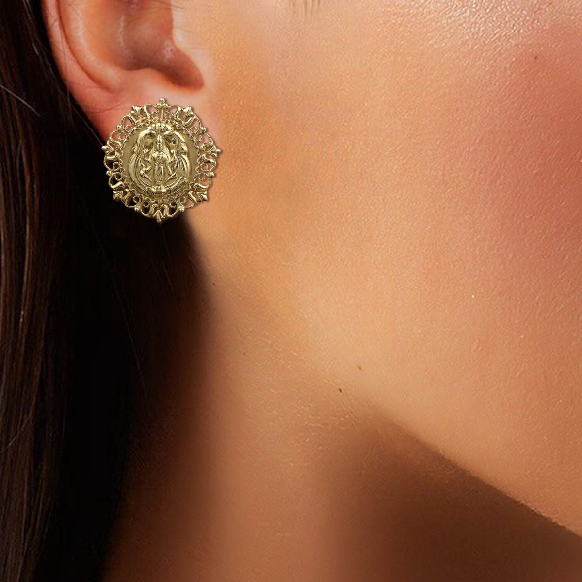 Queen of Arches Gold Earrings