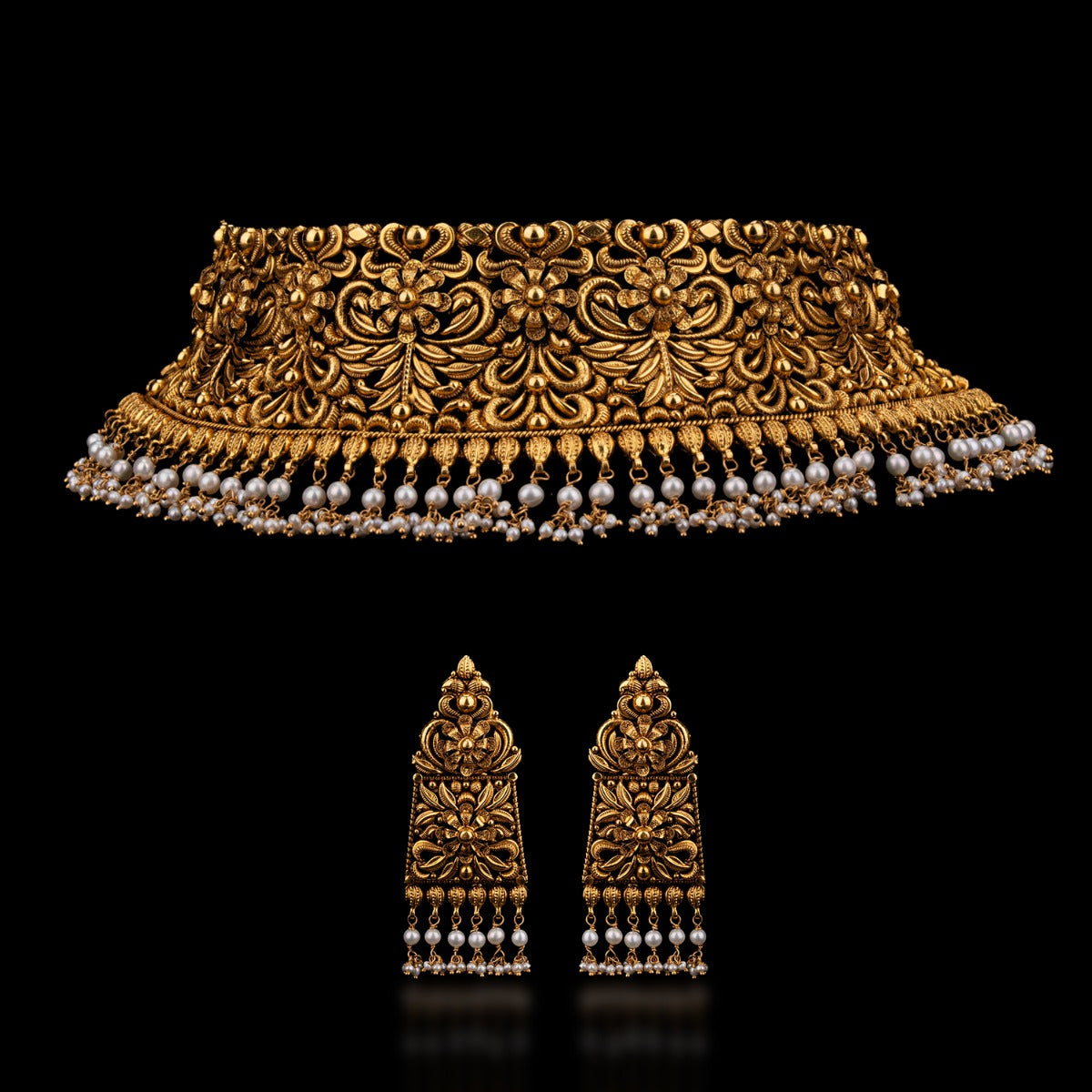 Temple Artsy Gold Choker Set
