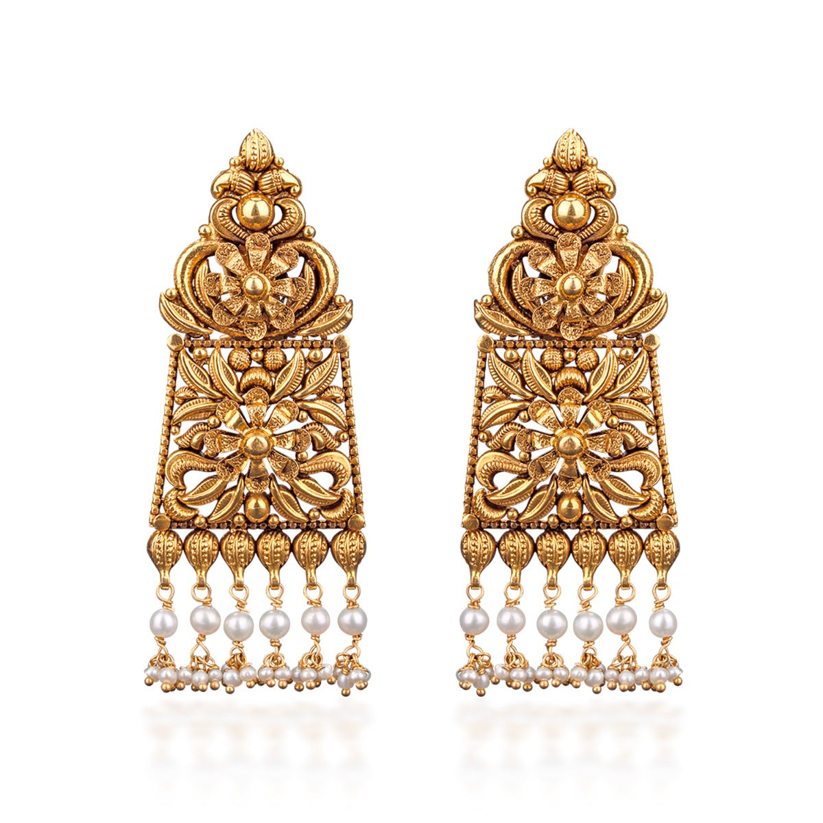 Temple Artsy Gold Earrings