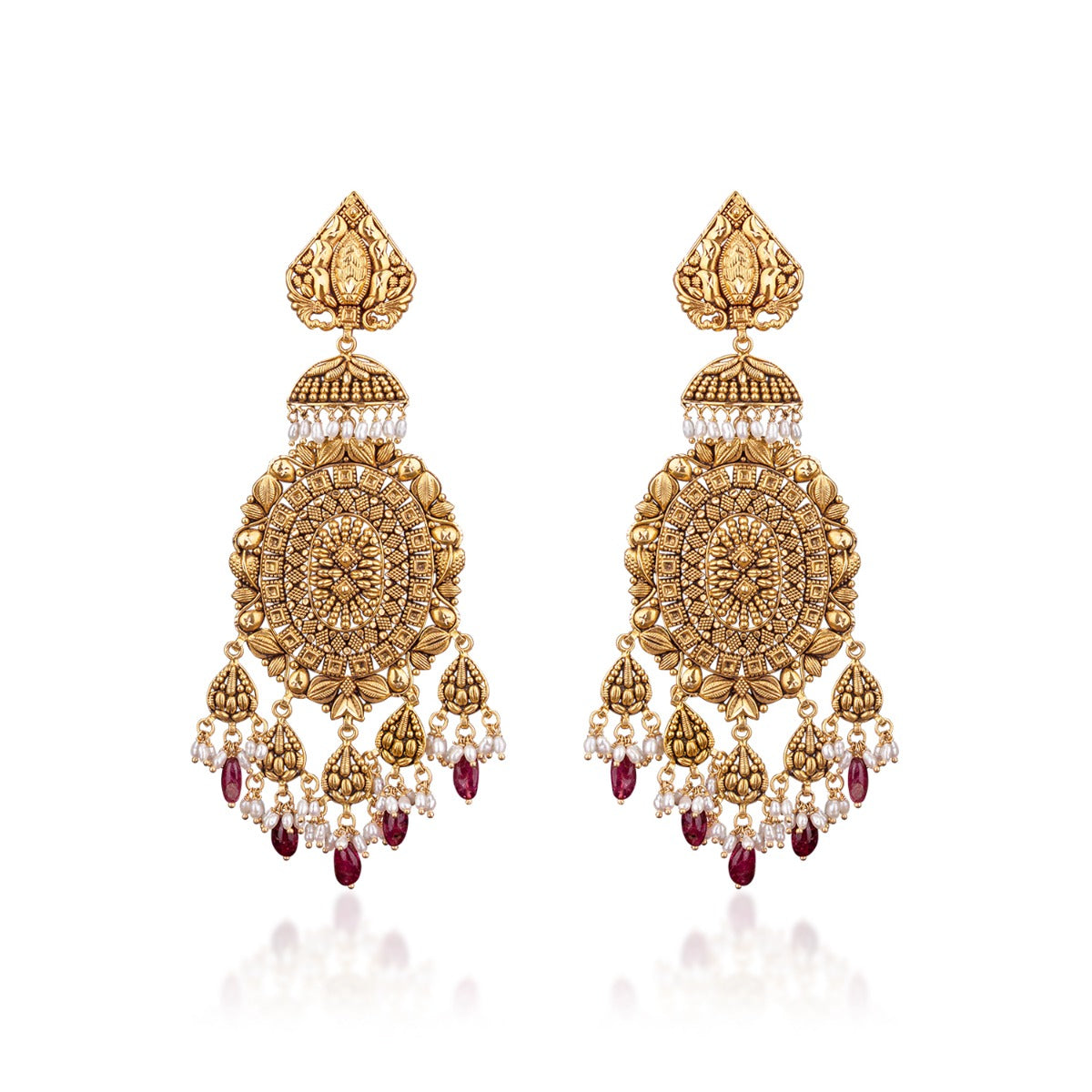 Jhumki Mish Mash Gold Earrings