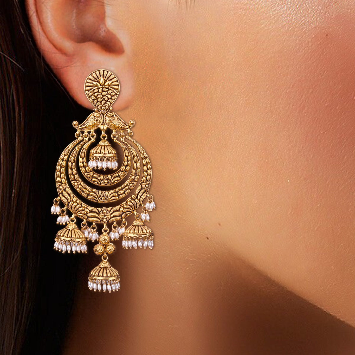 Temple Soul Sister Gold Earrings