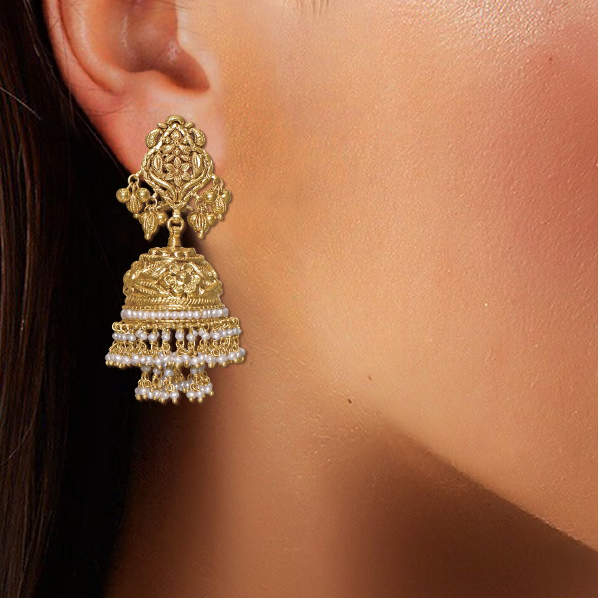 Thalaivi Gold Jhumka