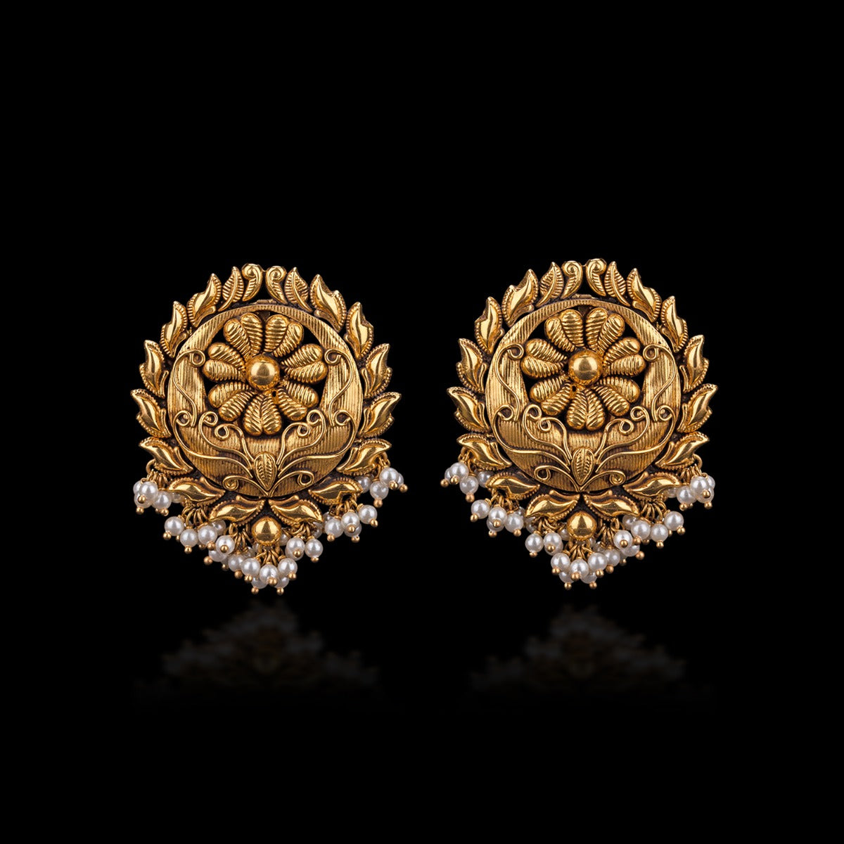 Pinned Poised Gold Earrings