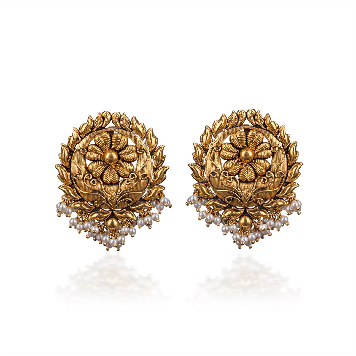 Pinned Poised Gold Earrings