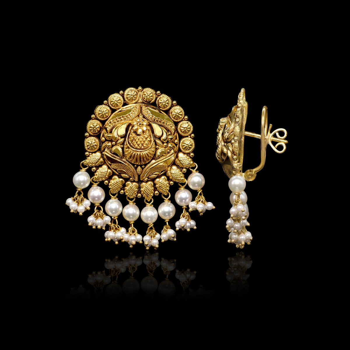 Traditional Gold Earrings