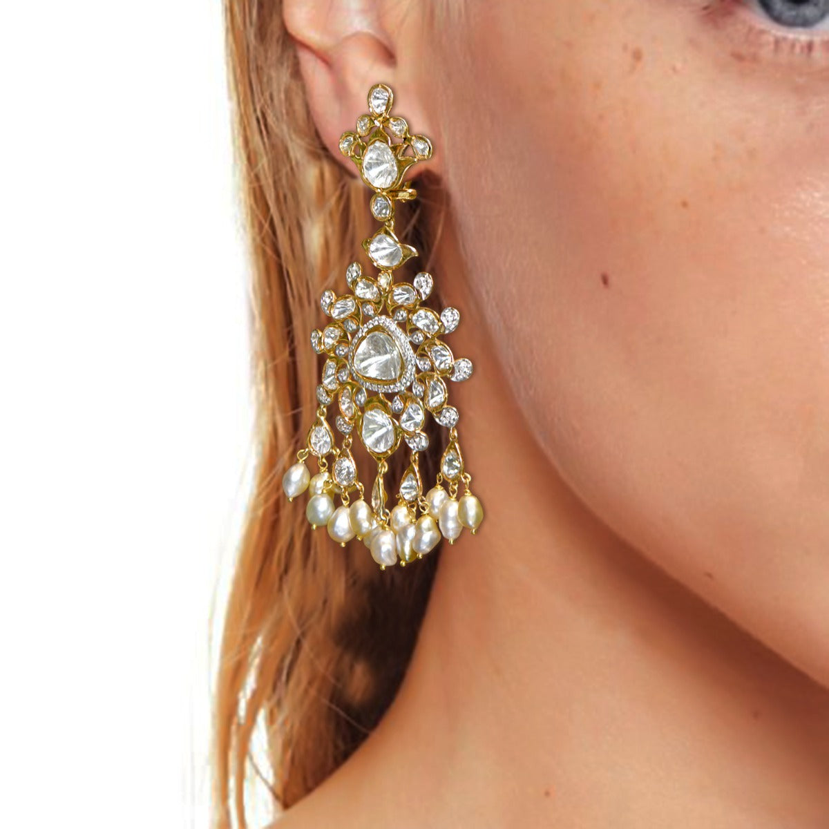 Outward Sun Polki Earrings