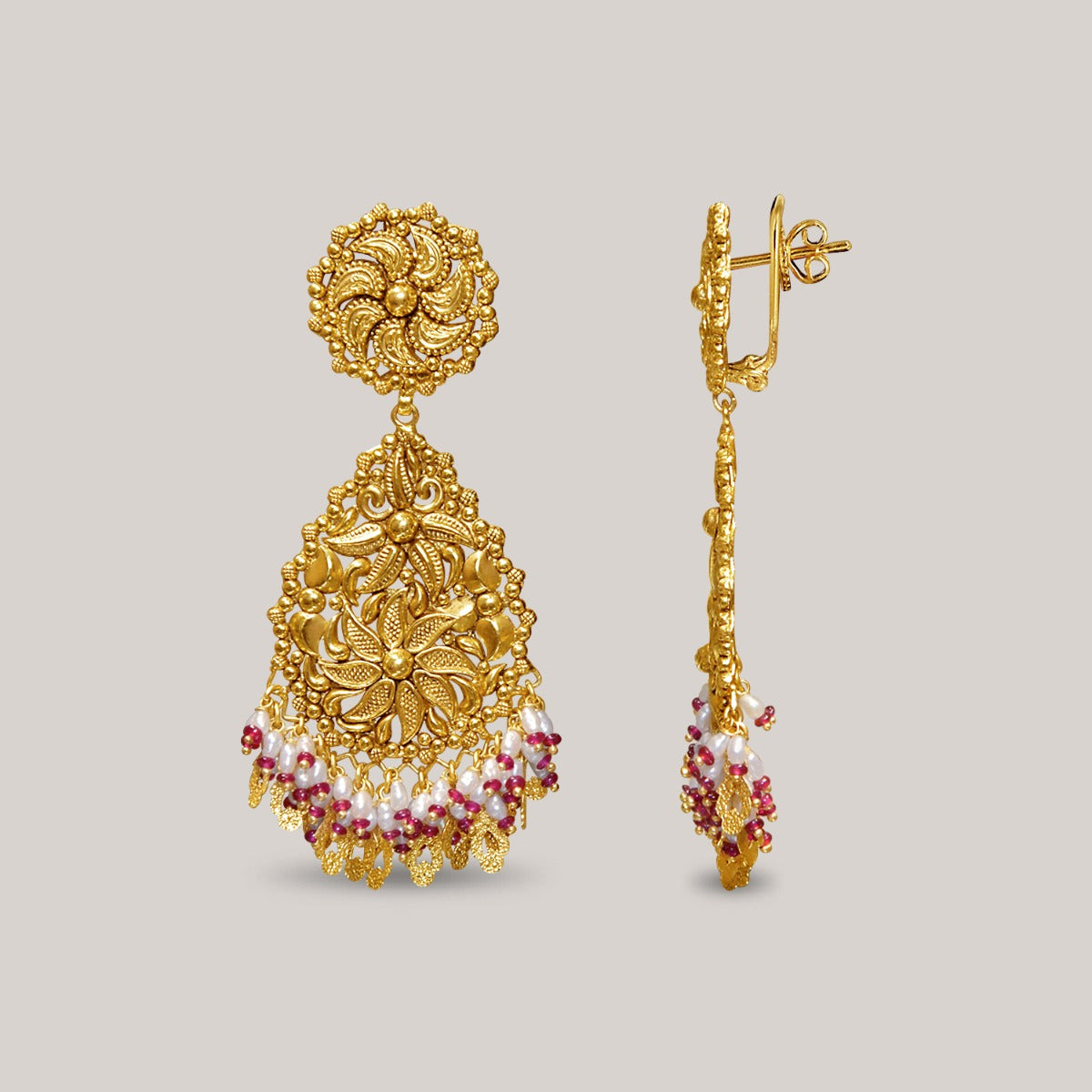 Dazzle Razzle Gold Earrings