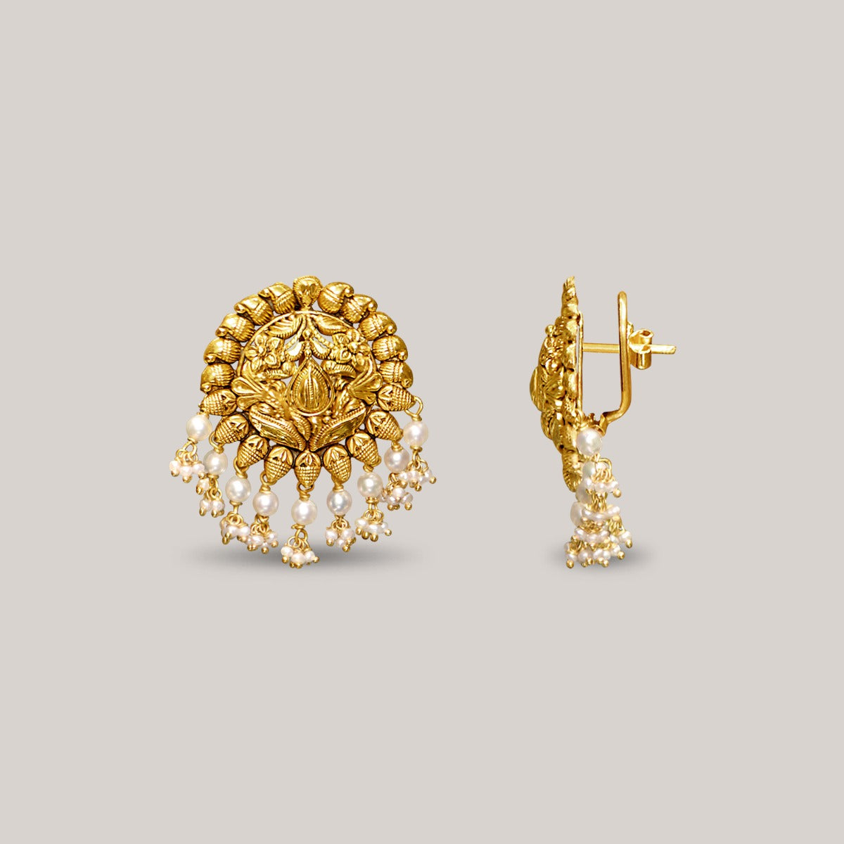 Indian Roots Gold Earrings