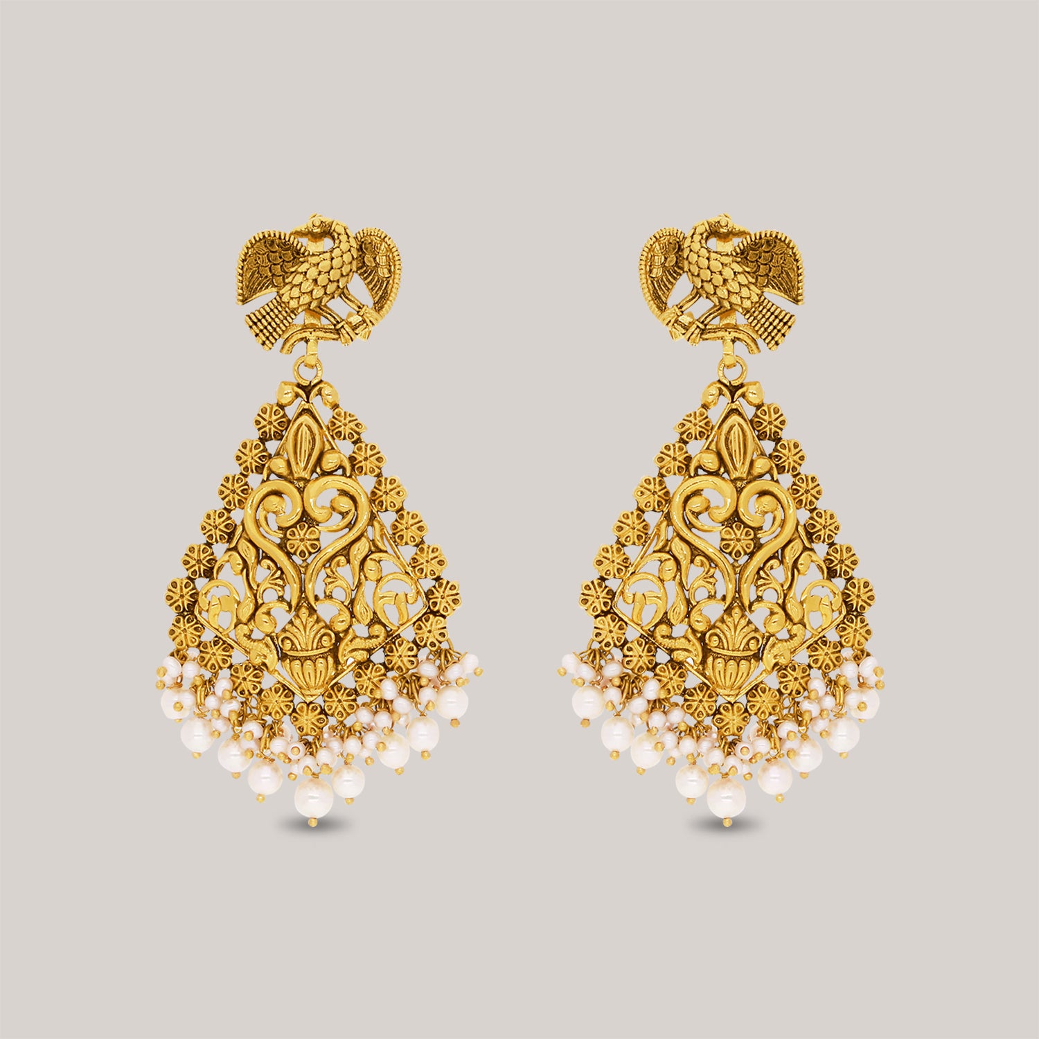 Gorgeus Swasti Gold Earrings