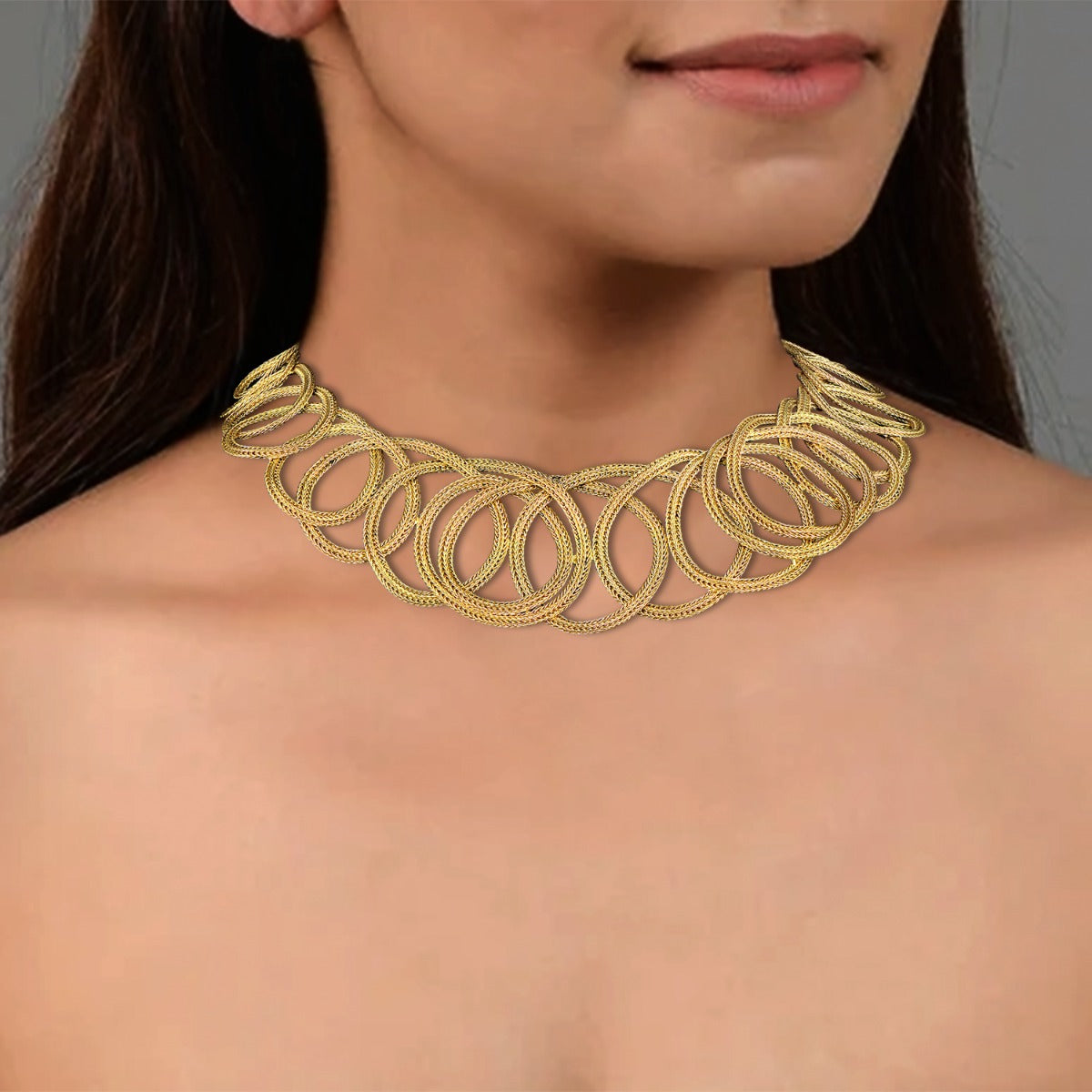 Loopy Troops Gold Necklace