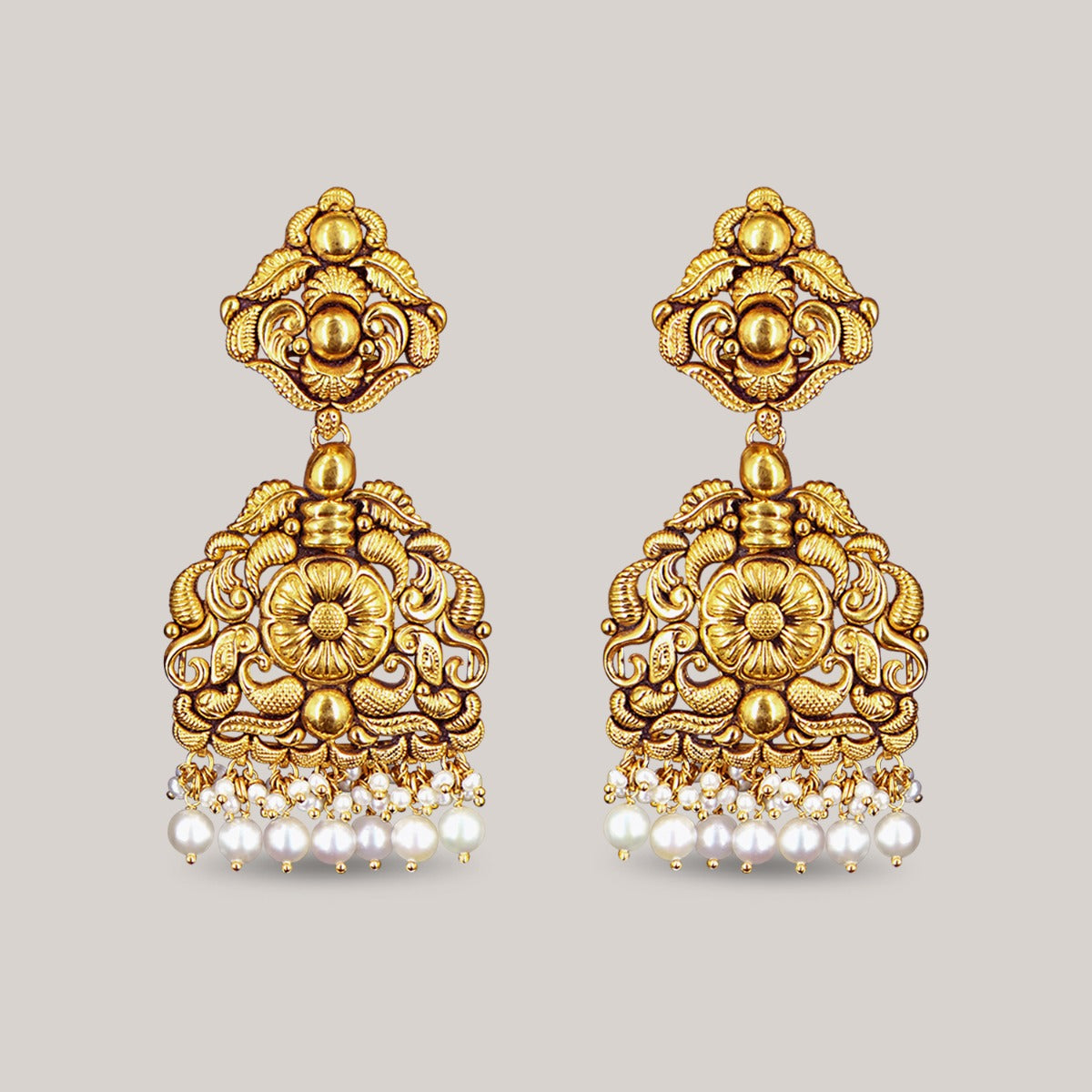 Claire Bloom Gold Earrings
