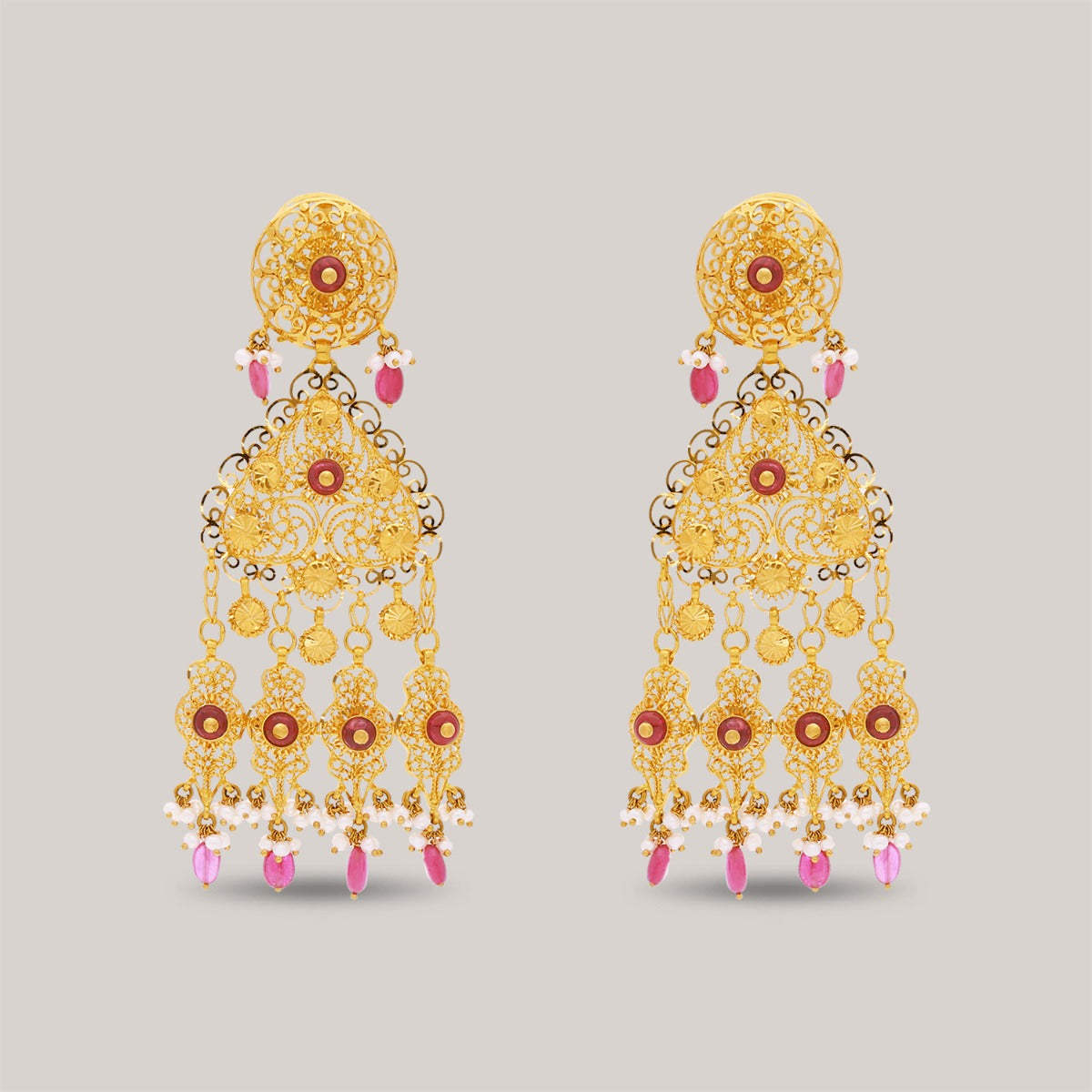Kainaat Gold Earrings