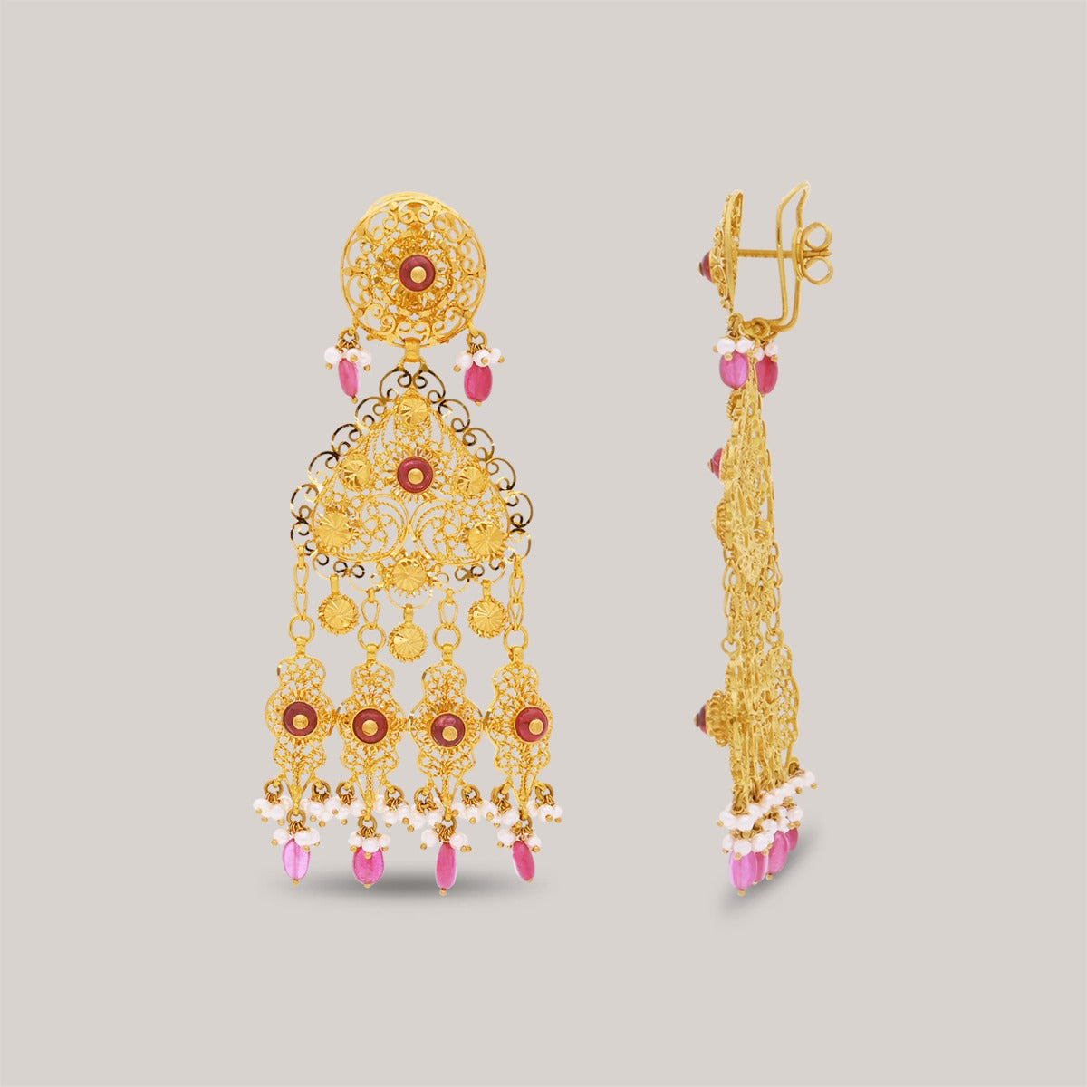 Kainaat Gold Earrings