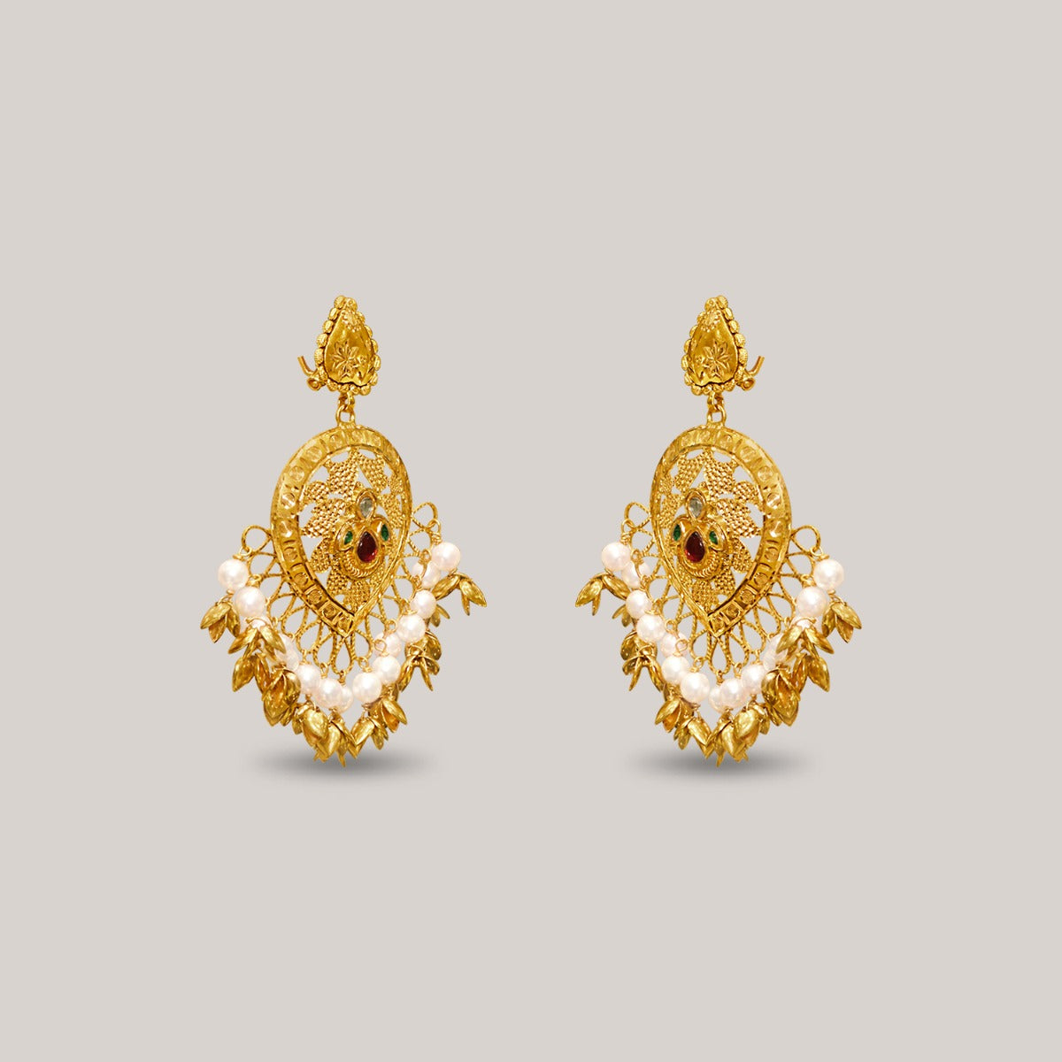 Spellbinding Gold Paisley Earrings