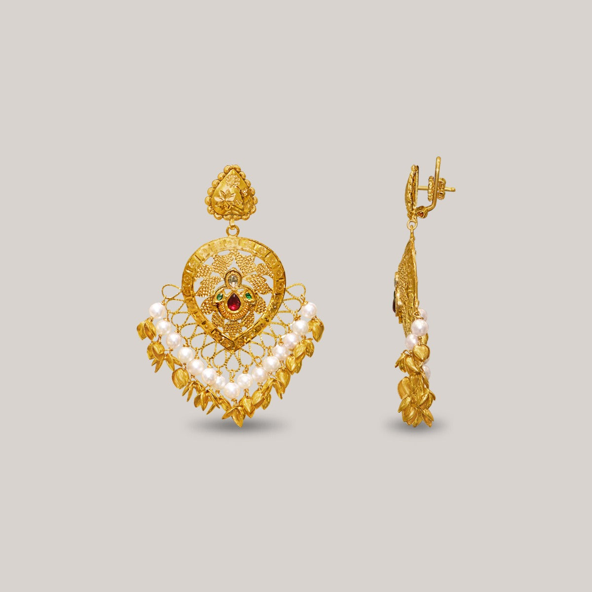 Spellbinding Gold Paisley Earrings