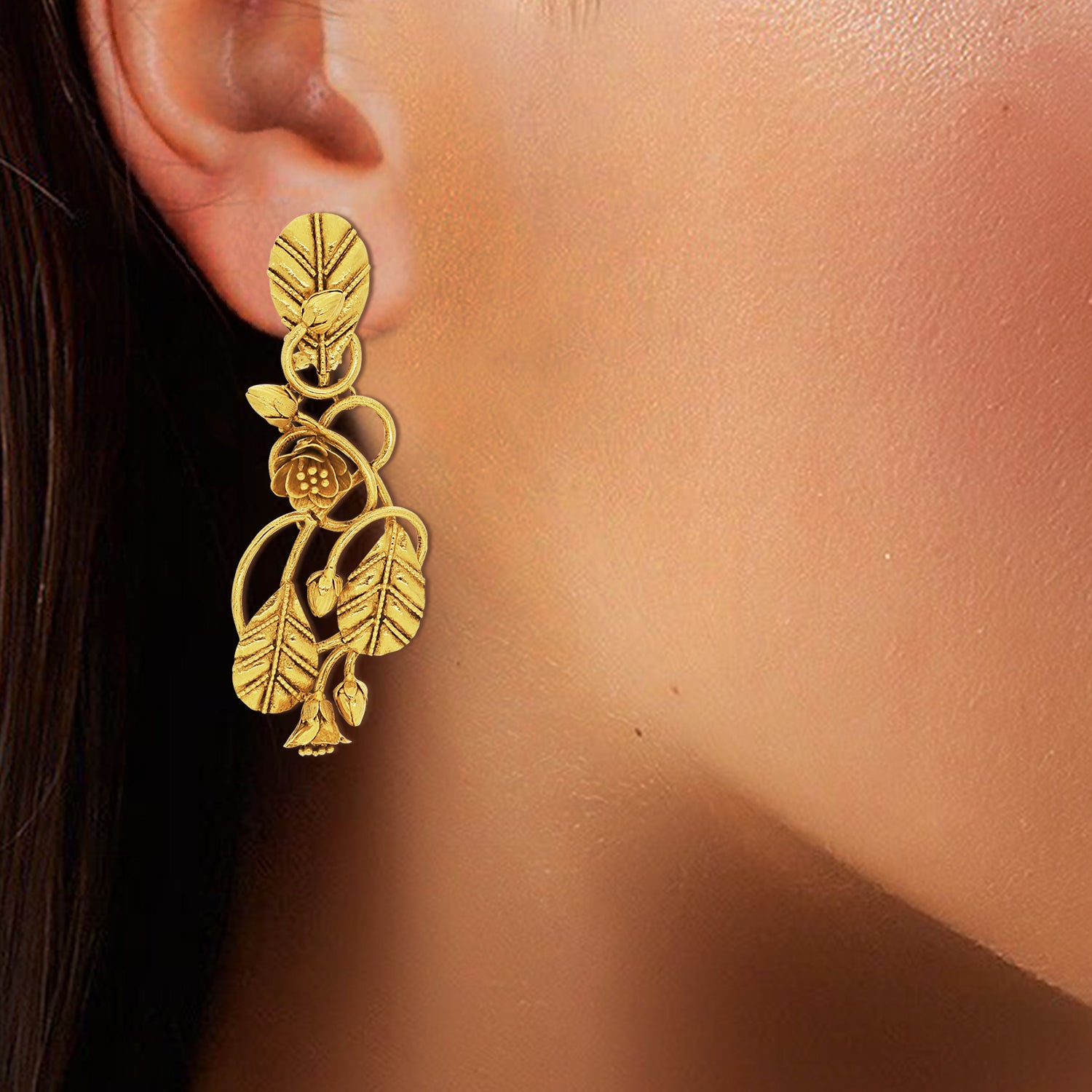 Navya Gold Earrings