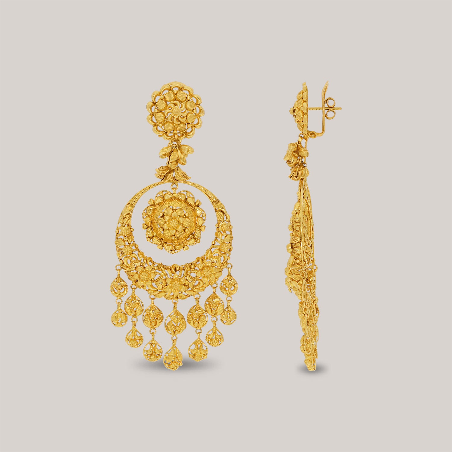 Exquisite Gold Chandbali