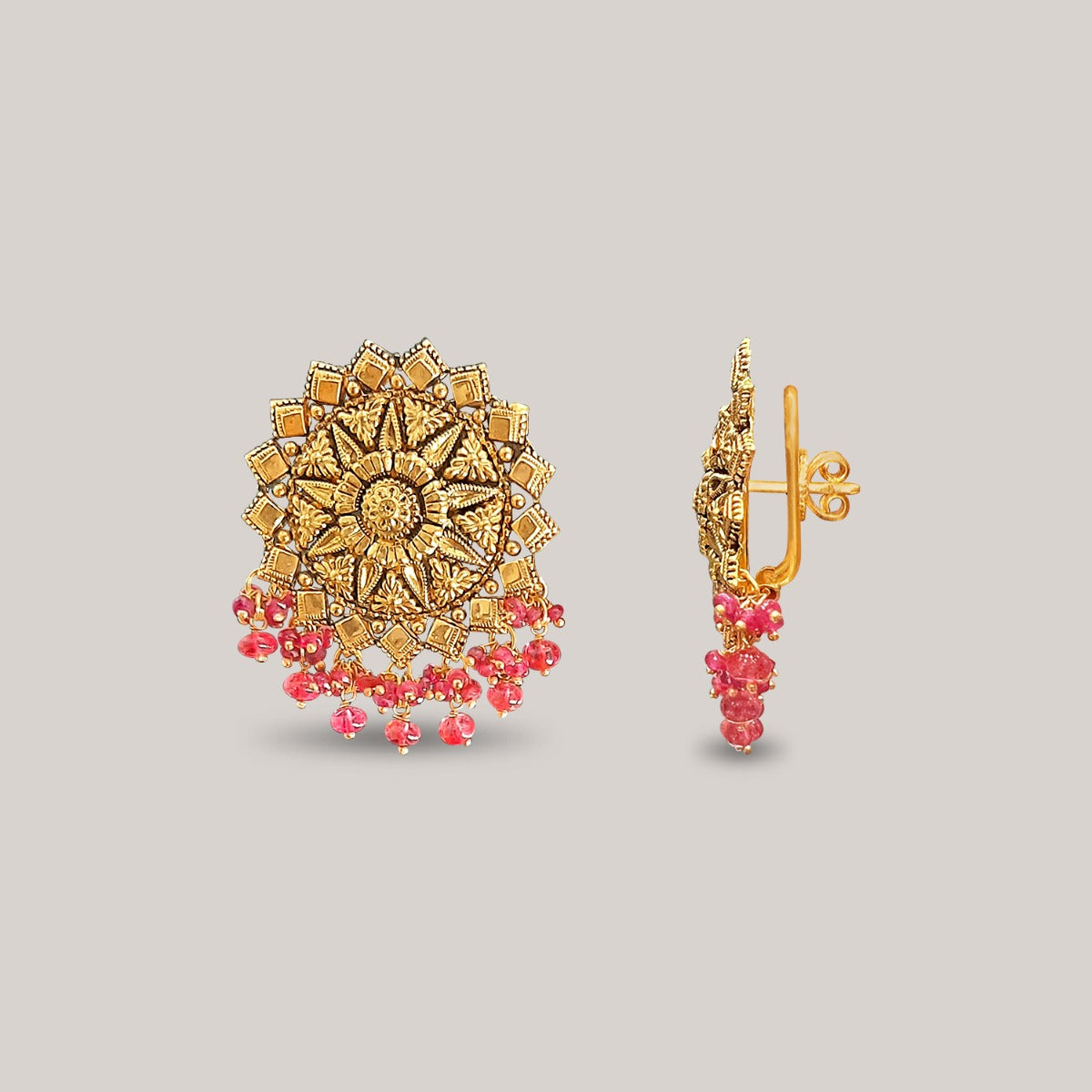 Floral Sunshine Gold Choker Set