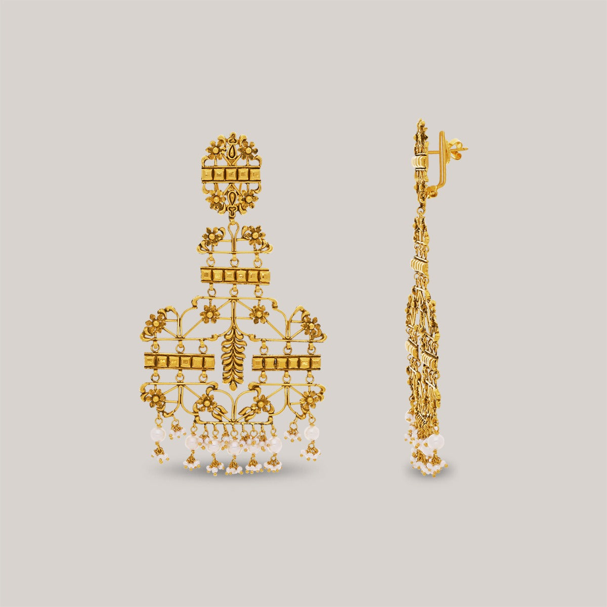 Abeena Gold Earrings