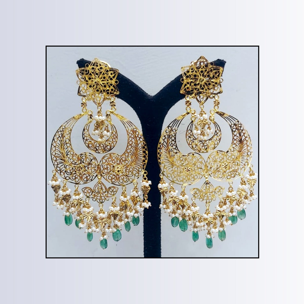 Majestic Gold Chandbali