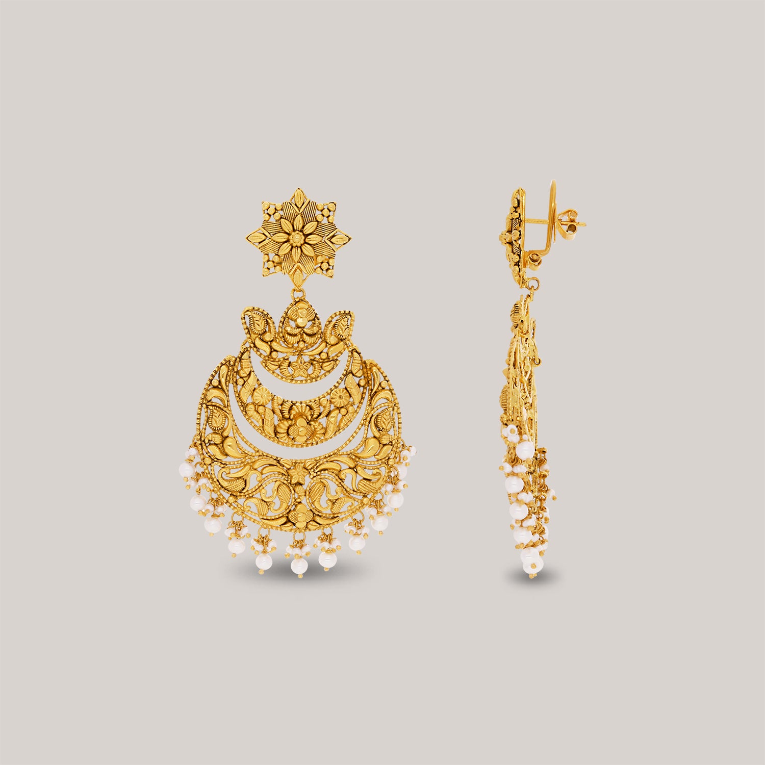 Chandrakanta Gold Earrings