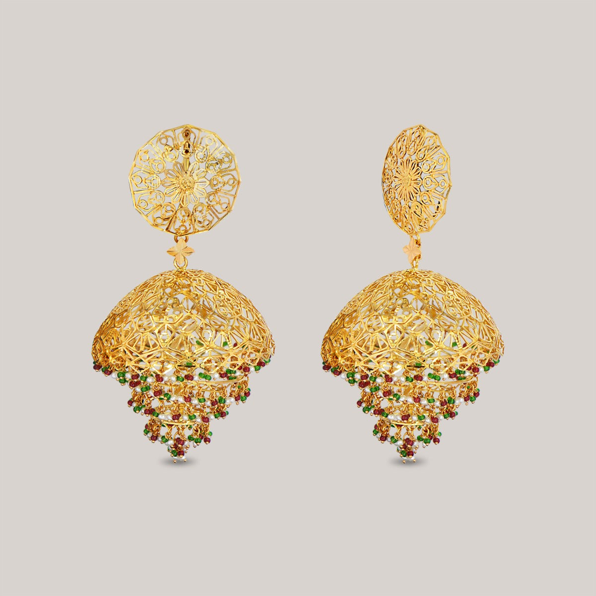 Oversized Double Layered Jhumka